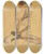 Triptych art skateboard deck of Egon Schiele Sitzender Junge Seated Boy by Egon Schiele (1890-1918)
