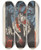 Triptych art skateboard deck of Ernst Ludwig Kirchner Fights Torments Of Love_2 by Ernst Ludwig Kirchner (1880-1938)