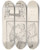 Triptych art skateboard deck of John Flaxman A Roman Throne Palazzo Mattei And Spoils Of War At Palazzo Altieri Rome by John Flaxman (1755-1826)