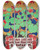 Triptych art skateboard deck of Kazimierz Brzozowski Wystawa I Jarmark Wyrobw Krajowych W Zakopanem by Kazimierz Brzozowski (1871-1945)