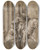 Triptych art skateboard deck of Lorenzo Lotto Saint Martin Dividing His Cloak With A Beggar by Lorenzo Lotto (1480-1556)
