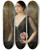 Triptych art skateboard deck of Teodor Axentowicz Portrait Of Izabela Szembekowa by Teodor Axentowicz (1859-1938)