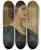 Triptych art skateboard deck of Charles Edward Perugini Kate by Charles Edward Perugini (1839-1918)