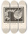 Triptych art skateboard deck of Dugald Stewart Walker A Fragile Craft Piloted By A Fairy Perched Like A Star by Dugald Stewart Walker (1883-1937)