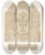 Triptych art skateboard deck of Fedor Grigoryevich Solntsev Ocherki Rezby Po Slonovoi Kosti Na Trone Ioanna Iii Izobrazhenie 15 by Fedor Grigoryevich Solntsev (1801-1892)