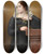 Triptych art skateboard deck of Johann Peter Krafft Bildnis Florentina Trocletfautz by Johann Peter Krafft (1780-1856)
