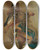 Triptych art skateboard deck of Franz Anton Maulbertsch Stehender Feldherr by Franz Anton Maulbertsch (1724-1796)