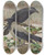 Triptych art skateboard deck of Johann Friedrich Naumann Corvus Corone Corvus Cornix by Johann Friedrich Naumann (1780-1857)