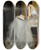 Triptych art skateboard deck of Jacquesmile Blanche Woman Reading by Jacques-mile Blanche (1861-1942)