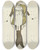 Triptych art skateboard deck of Lon Bakst Philomle Robe De Bakst Ralise Par Paquin by Leon Bakst (1866-1924)