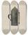 Triptych art skateboard deck of Rose Campbellgerke Lantern_2 by Rose Campbell Gerke (1882)