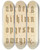 Triptych art skateboard deck of George Ashdown Audsley Polychromatic Decoration As Applied To Buildings In The Medival Styles Pl35 by George Ashdown Audsley (1838-1925)