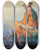 Triptych art skateboard deck of Leon Wyczkowski Fisherman by Leon Wyczolkowski (1852-1936)