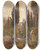 Triptych art skateboard deck of Marie Egner Old Cemetery by Marie Egner (1850-1940)
