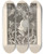 Triptych art skateboard deck of Dugald Stewart Walker Why It Rains Tomorrow by Dugald Stewart Walker (1883-1937)