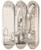 Triptych art skateboard deck of Nicaise De Keyser The Town Hall In Leuven by Nicaise De Keyser (1813-1887)