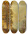 Triptych art skateboard deck of John Atkinson Grimshaw A Rabbit Hunter On A Riverside Road by John Atkinson Grimshaw (1836-1893)