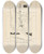 Triptych art skateboard deck of Jean De Bosschre Hush Said Chanticleer by Jean de Bosschre (1878-1953)