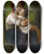 Triptych art skateboard deck of William Bouguereau Le Petit Clin by William Bouguereau (1825-1905)