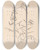 Triptych art skateboard deck of Louis Antoine Cusin Herbier De La Flore Franaise Pl0496 by Louis Antoine Cusin (1824-1901)