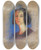 Triptych art skateboard deck of Alice Pike Barney Anita Hunt by Alice Pike Barney (1857-1931)