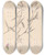 Triptych art skateboard deck of Louis Antoine Cusin Herbier De La Flore Franaise Pl0502 by Louis Antoine Cusin (1824-1901)
