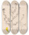 Triptych art skateboard deck of Louis Antoine Cusin Herbier De La Flore Franaise Pl0249 by Louis Antoine Cusin (1824-1901)