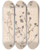 Triptych art skateboard deck of Louis Antoine Cusin Herbier De La Flore Franaise Pl0271 by Louis Antoine Cusin (1824-1901)
