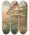 Triptych art skateboard deck of Johann Friedrich Naumann Accentor Modularis Accentor Montanellus by Johann Friedrich Naumann (1780-1857)
