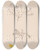Triptych art skateboard deck of Louis Antoine Cusin Herbier De La Flore Franaise Pl0230 by Louis Antoine Cusin (1824-1901)