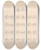 Triptych art skateboard deck of Luigi Balugani Coins Of Juba I And Ii by Luigi Balugani (1737-1770)