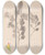 Triptych art skateboard deck of Louis Antoine Cusin Herbier De La Flore Franaise Pl0234 by Louis Antoine Cusin (1824-1901)