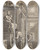 Triptych art skateboard deck of David Allan Pilgrims Paying Their Devotion In St Peters At Rome by David Allan (1744-1796)