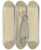 Triptych art skateboard deck of Jakob Frchtegott Dielmann Kleines Mdchen Mit Der Rechten Hand Sich An Einen Baum Lehnend In Nachdenklicher Haltung by Jakob Furchtegott Dielmann (1809-1885)