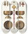 Triptych art skateboard deck of Fedor Grigoryevich Solntsev Bilo Ili Kandiia Ripida I Starinnie Krestiki by Fedor Grigoryevich Solntsev (1801-1892)