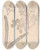 Triptych art skateboard deck of Louis Antoine Cusin Herbier De La Flore Franaise Pl0561 by Louis Antoine Cusin (1824-1901)