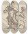 Triptych art skateboard deck of Salvator Rosa Two Soldiers One In Helmet And Bearded by Salvator Rosa (1615-1673)