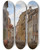 Triptych art skateboard deck of Eduard Gaertner Parochialstrasse In Berlin by Eduard Gaertner (1801-1877)