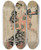 Triptych art skateboard deck of Kikukawa Eizan Eyes For Looking At A Courtesan by Kikukawa Eizan (1787-1867)