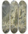 Triptych art skateboard deck of Gustave Dor An Alpine Valley With Trees And Boulders by Gustave Dore (1832-1883)