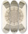 Triptych art skateboard deck of Mile Prisse Davennes Arabesques Vase En Cuivre Tam Dtails Dornementation by mile Prisse d'Avennes (1807-1879)