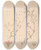 Triptych art skateboard deck of Louis Antoine Cusin Herbier De La Flore Franaise Pl0613 by Louis Antoine Cusin (1824-1901)