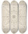 Triptych art skateboard deck of James Wyatt Design For An Oblong Ceiling With An Oval Centre by James Wyatt (1746-1813)