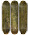 Triptych art skateboard deck of Franz Courtens Sunny Lane by Franz Courtens (1854-1943)