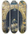 Triptych art skateboard deck of Paul Lecomte Porte Mdivale Dinan by Paul Lecomte (1842-1920)
