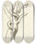 Triptych art skateboard deck of Otto Howen Gezicht In De Pyrenn_1 by Otto Howen (1774-1848)