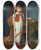 Triptych art skateboard deck of Louis Andre Gabriel Bouchet Portrait Of Eugene Isabey 18031886 by Louis Andre Gabriel Bouchet (1759-1842)