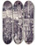 Triptych art skateboard deck of Hans Tegner Fairy Tales And Stories Pl42 by Hans Tegner (1853-1932)