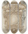 Triptych art skateboard deck of Abraham Van Diepenbeeck Design For An Epitaph With A Variant Flanked By Terms And Surmounted By Statues Of Cherubs by Abraham Van Diepenbeeck (1596-1675)