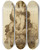 Triptych art skateboard deck of Lon Bonnat Etude Dun Damn Du Jugement Dernier De La Chapelle Sixtine Rome Par Michelange by Leon Bonnat (1833-1922)